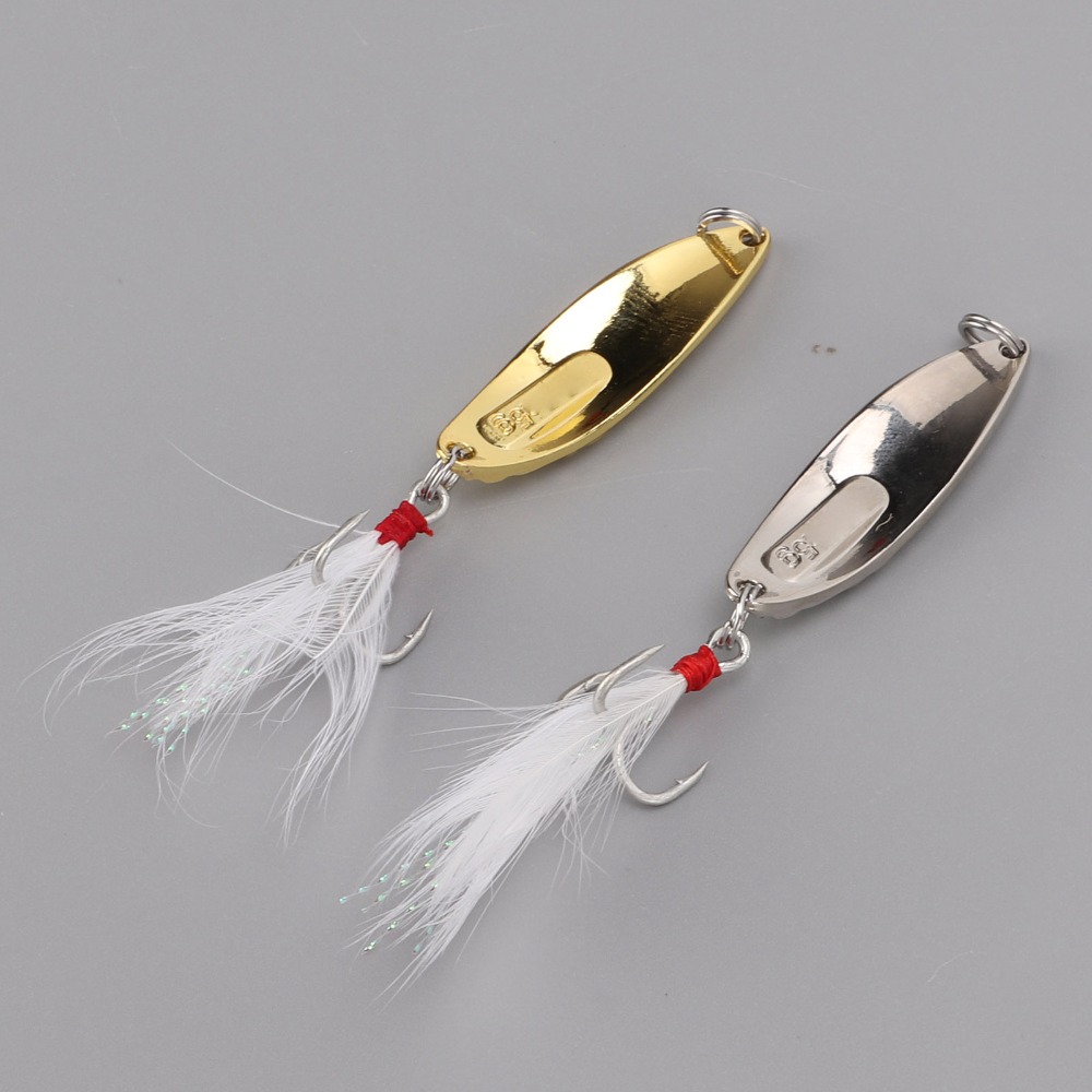 Fishing Hook Treble - 10PCS Portable Zinc Alloy Fishing Spoon