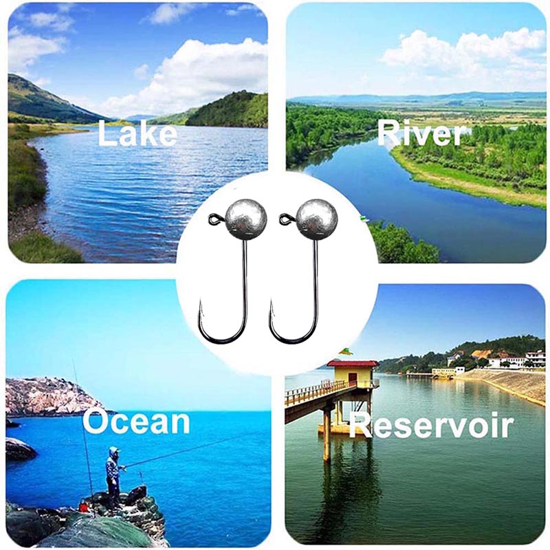 10pcs/lot Jig Head Fishing Hoo - Fishing Hook Offset recensie en prijs