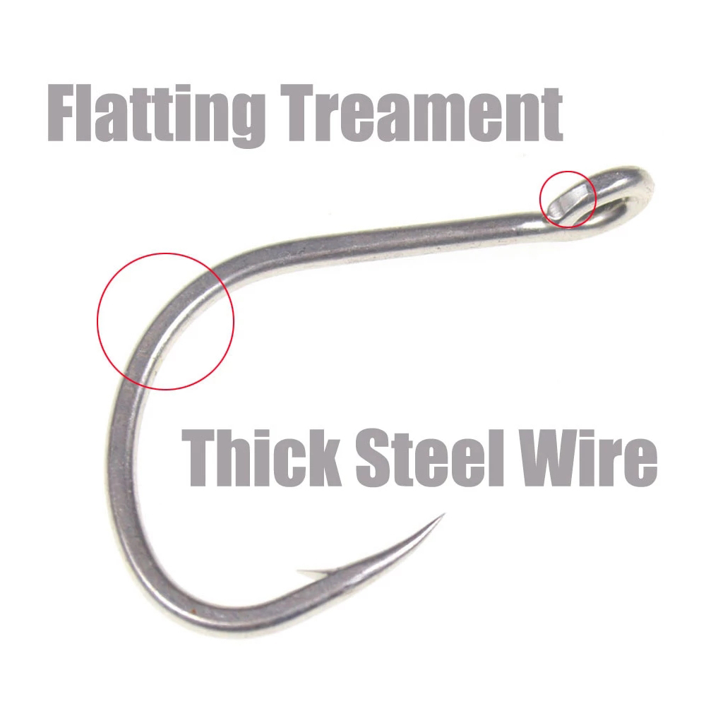 10pcs Matte Tin Anti-rust Salt - Fishing Hook Offset recensie en prijs