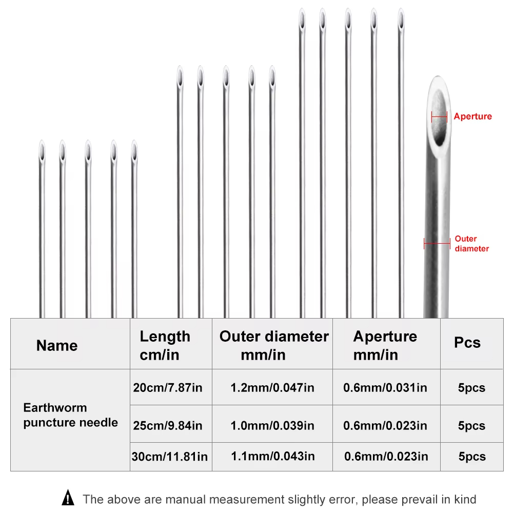 Earthworm Hooking Needle Stain - Fishing Hook Stainless Steel recensie en prijs