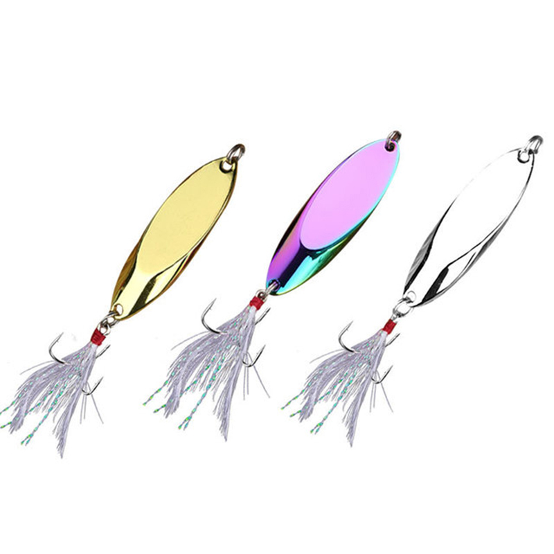 1pc 2.5g-35g Metal Spoon Lure  - Fishing Hook Treble recensie en prijs