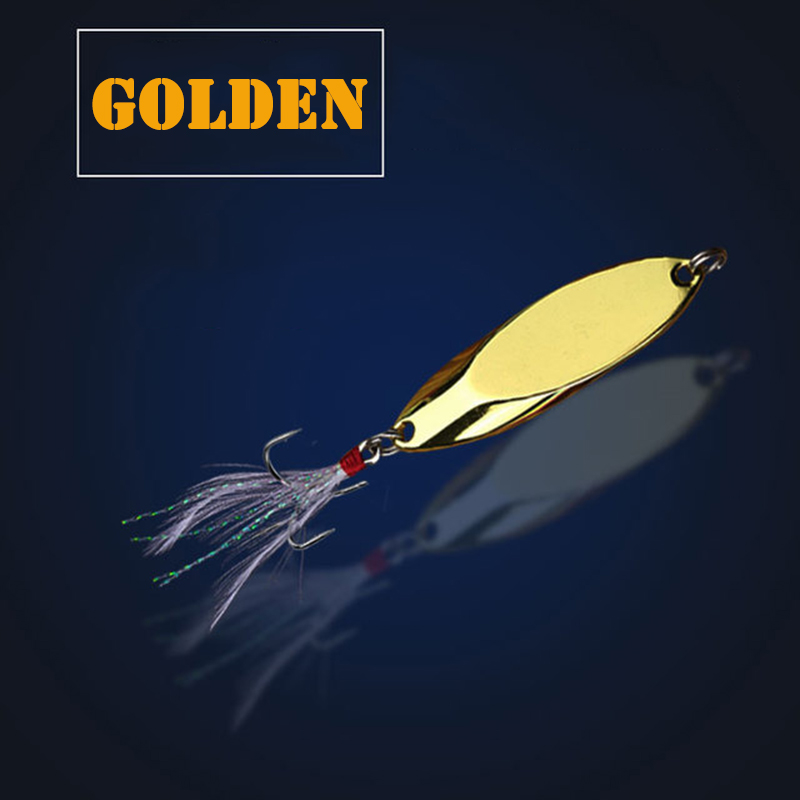 1pc 2.5g-35g Metal Spoon Lure  - Fishing Hook Treble recensie en prijs