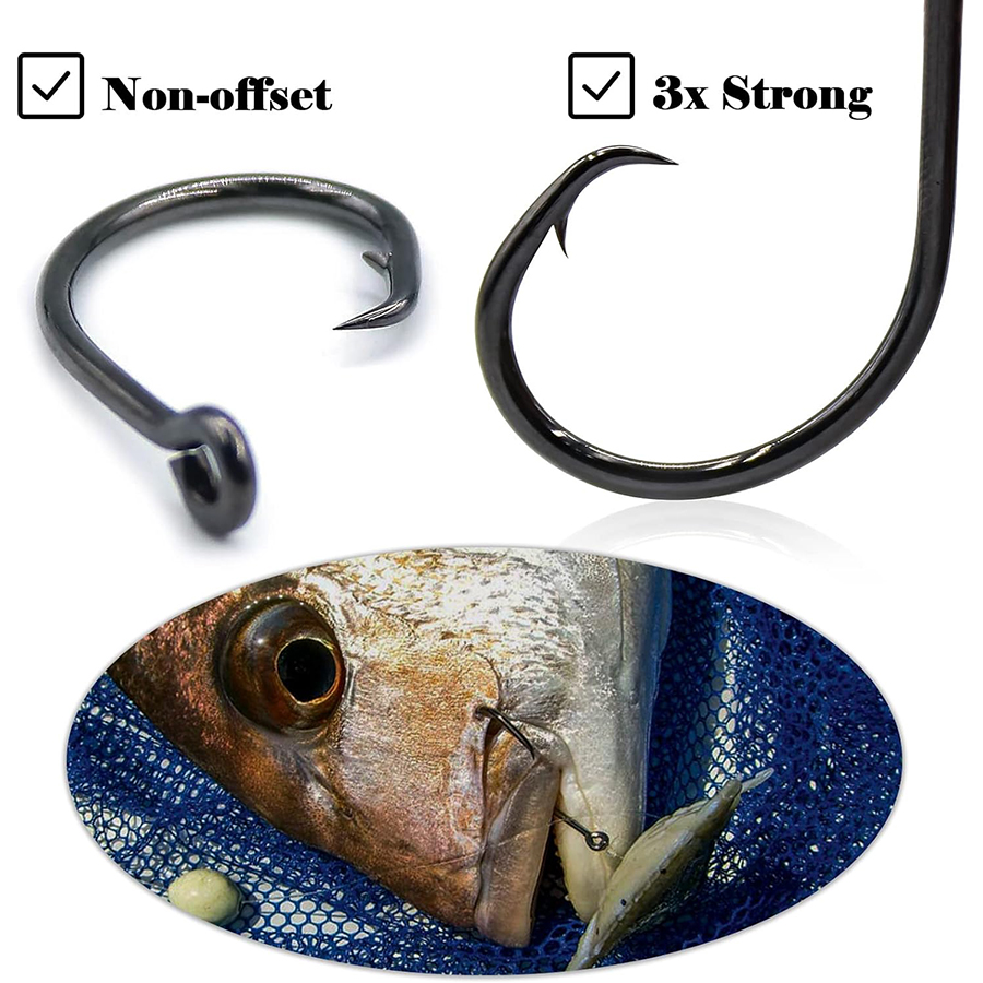 Circle Hooks 3X Strong Saltwat - Fishing Hook Circle recensie en prijs