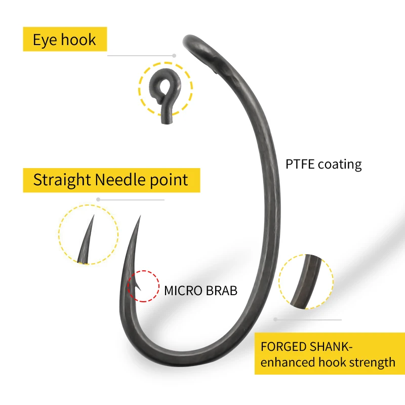 10pcs Carp Fishing Hook Curved - Fishing Hook Barbless recensie en prijs