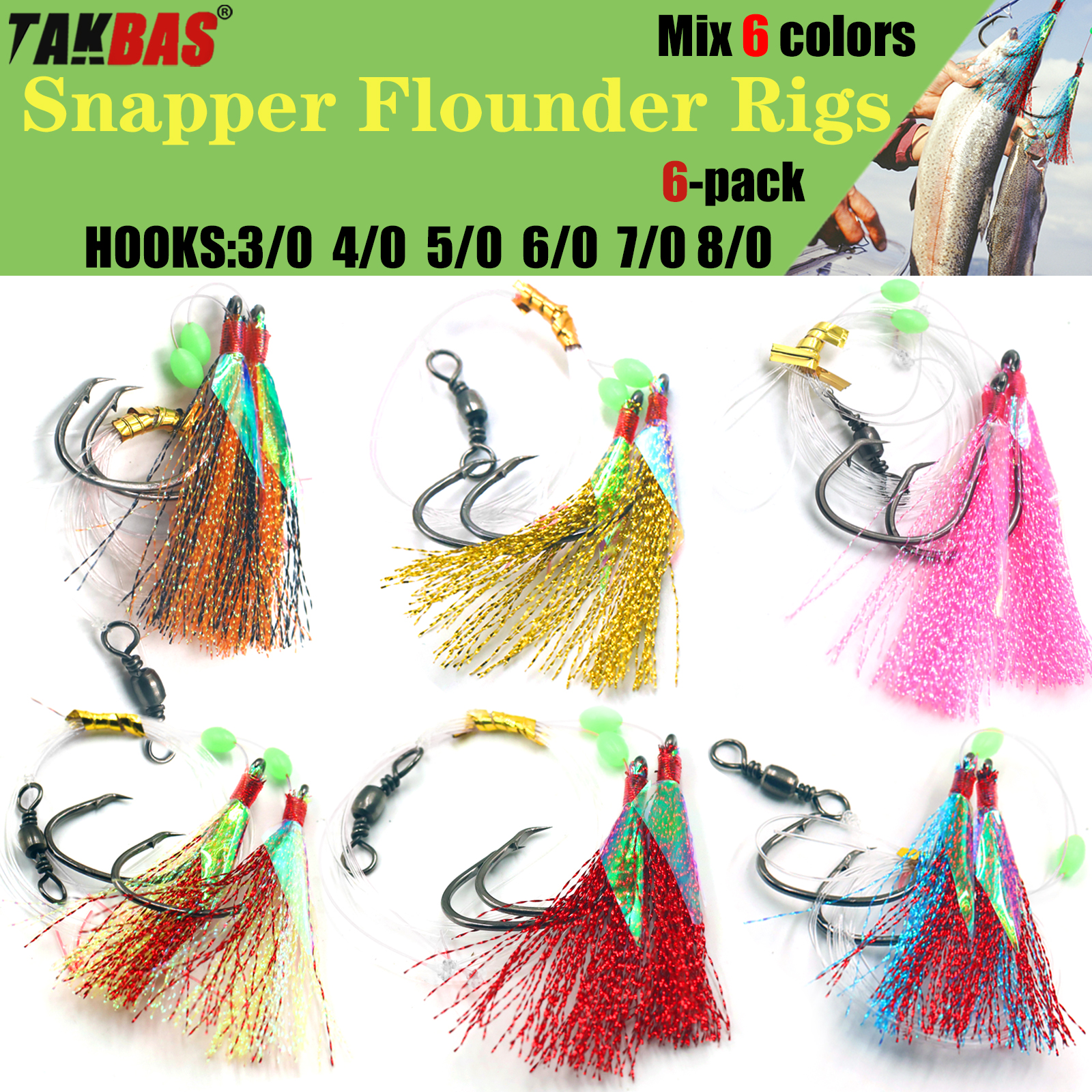 6pcs Snapper Tackle Flasher Ri - Fishing Hook Circle recensie en prijs