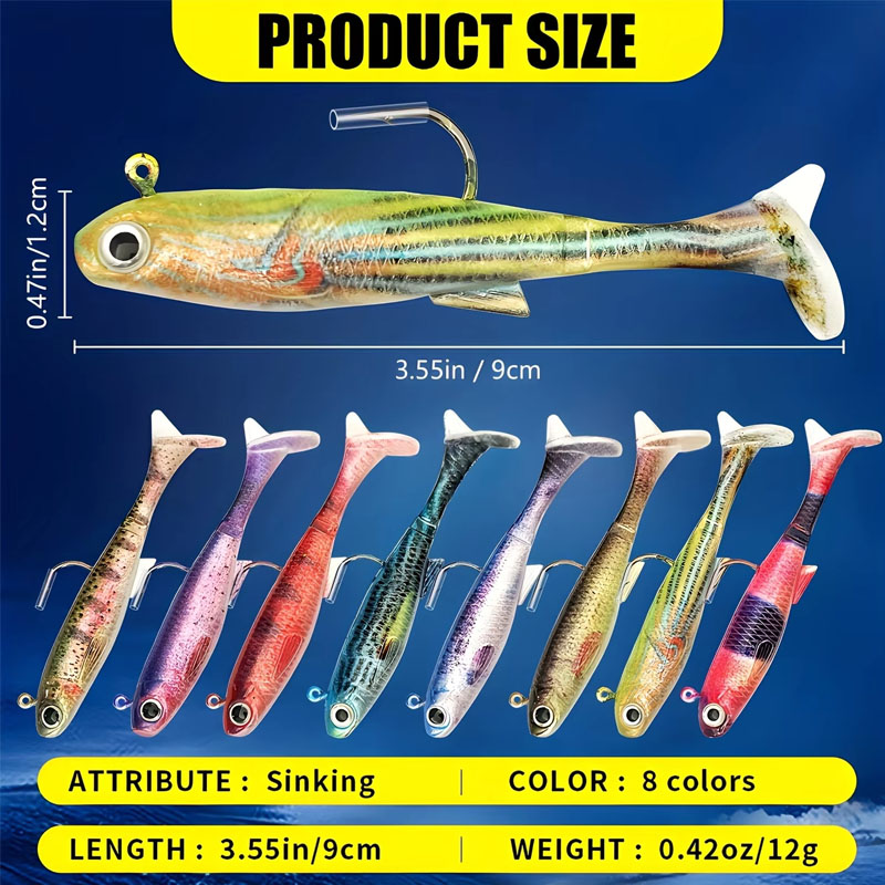 Pre-Rigged Sea Bass Lure | 3-P - Fishing Hook Weedless recensie en prijs