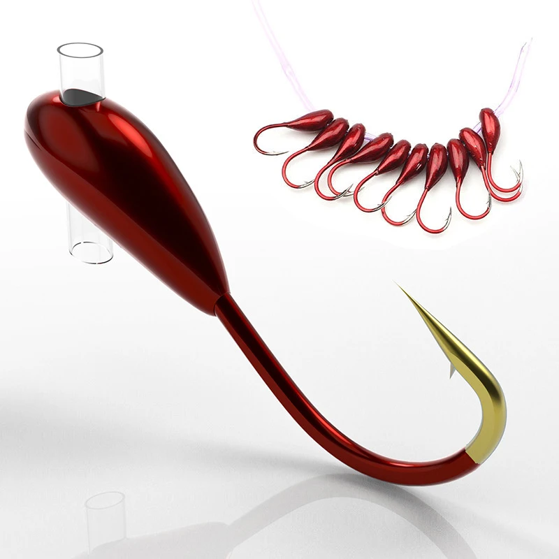 10/20PCS Winter Ice Fishing Ho - Fishing Hook Offset recensie en prijs