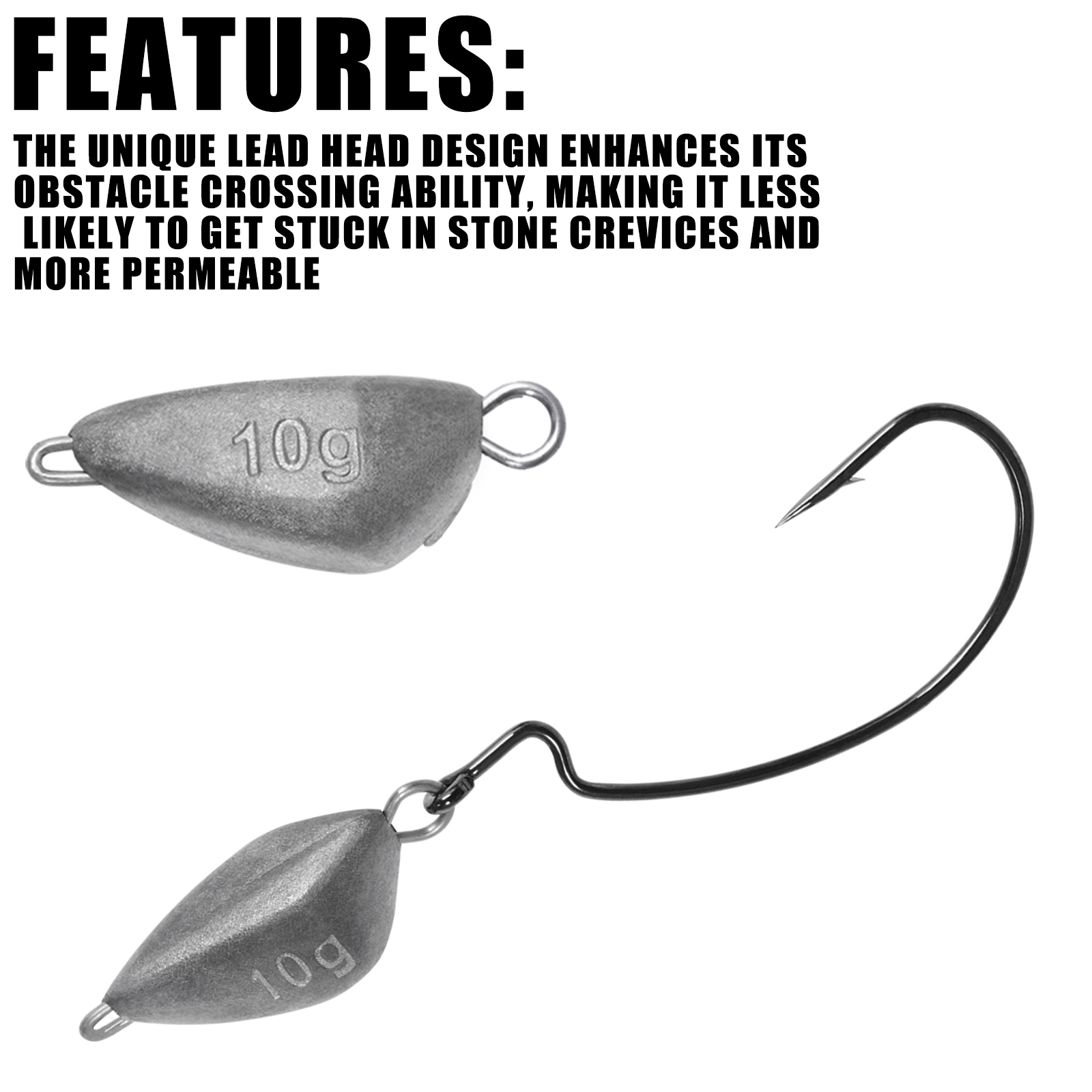 SAMOLLA 5pcs Jig Head Fishing  - Fishing Hook Jig recensie en prijs