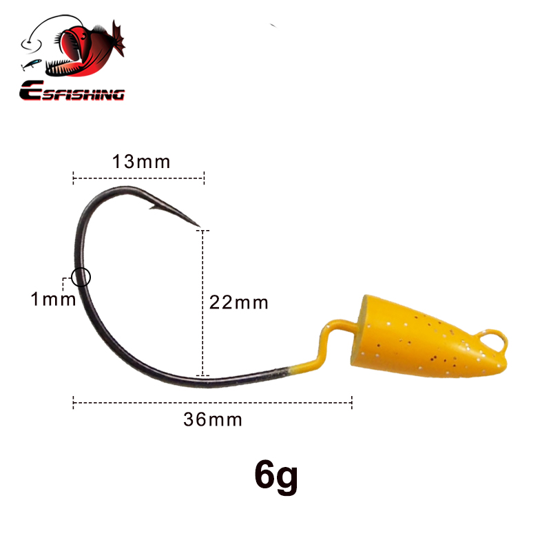 ESFISHING Offset Hook High Str - Fishing Hook Offset recensie en prijs