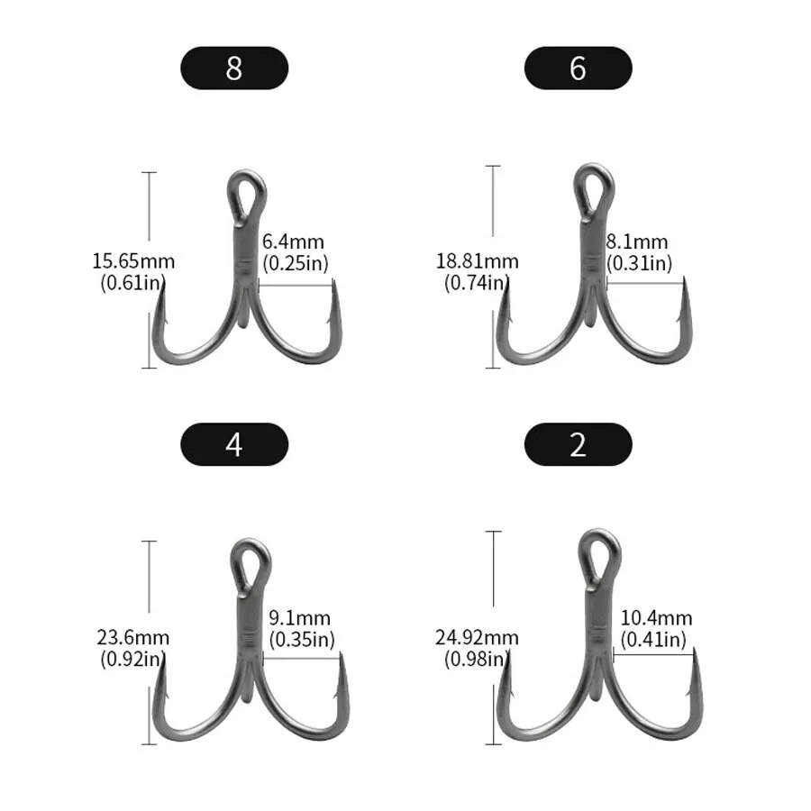Fishing Treble Hooks High Carb - Fishing Hook Offset recensie en prijs