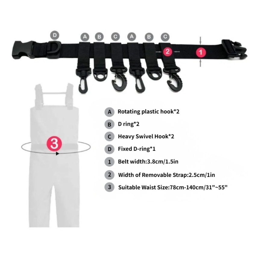 1Pcs Adjustable Wading Belts F - Fishing Hook Remover recensie en prijs