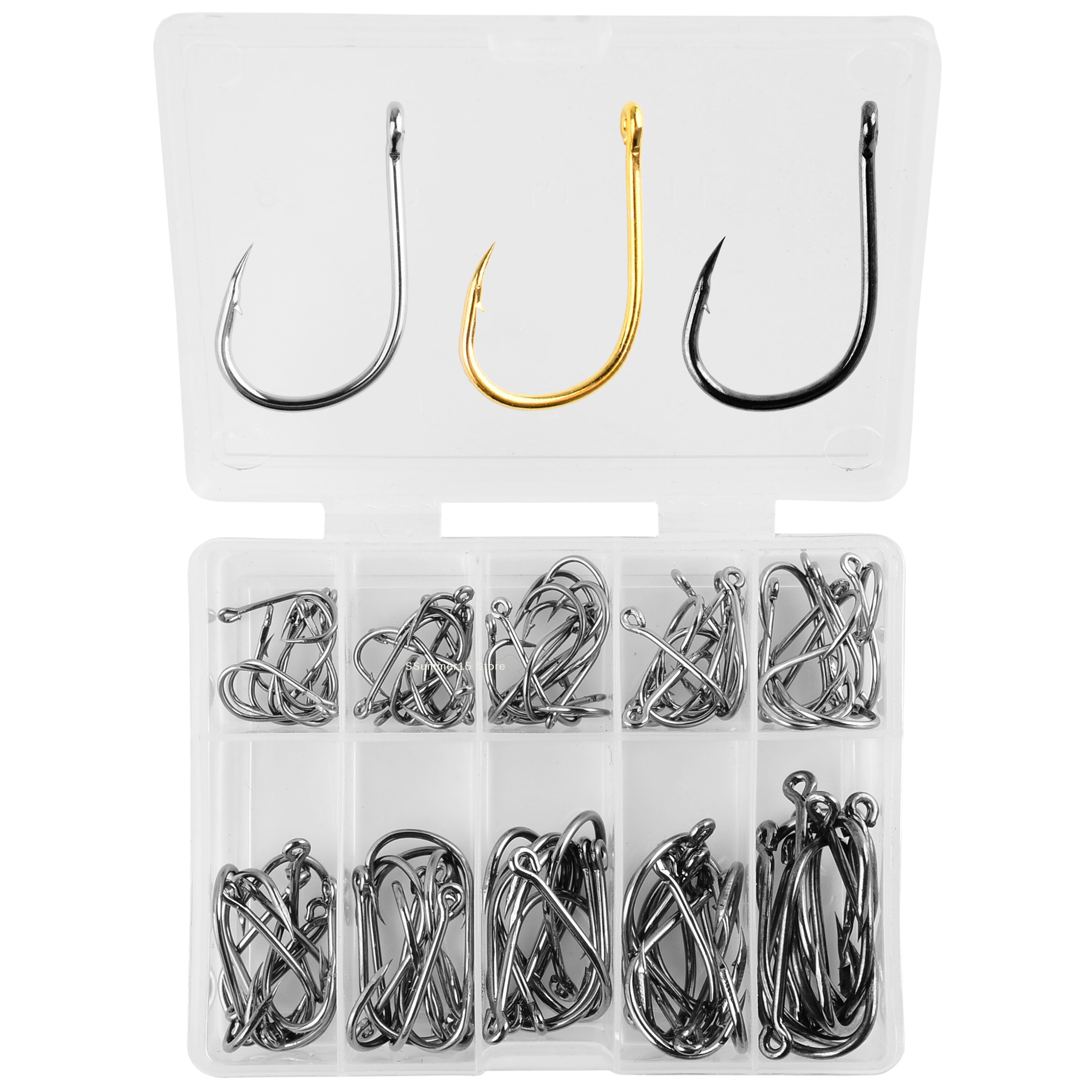 【R】100Pcs Fishing Hooks Set Ca - Fishing Hook Circle recensie en prijs