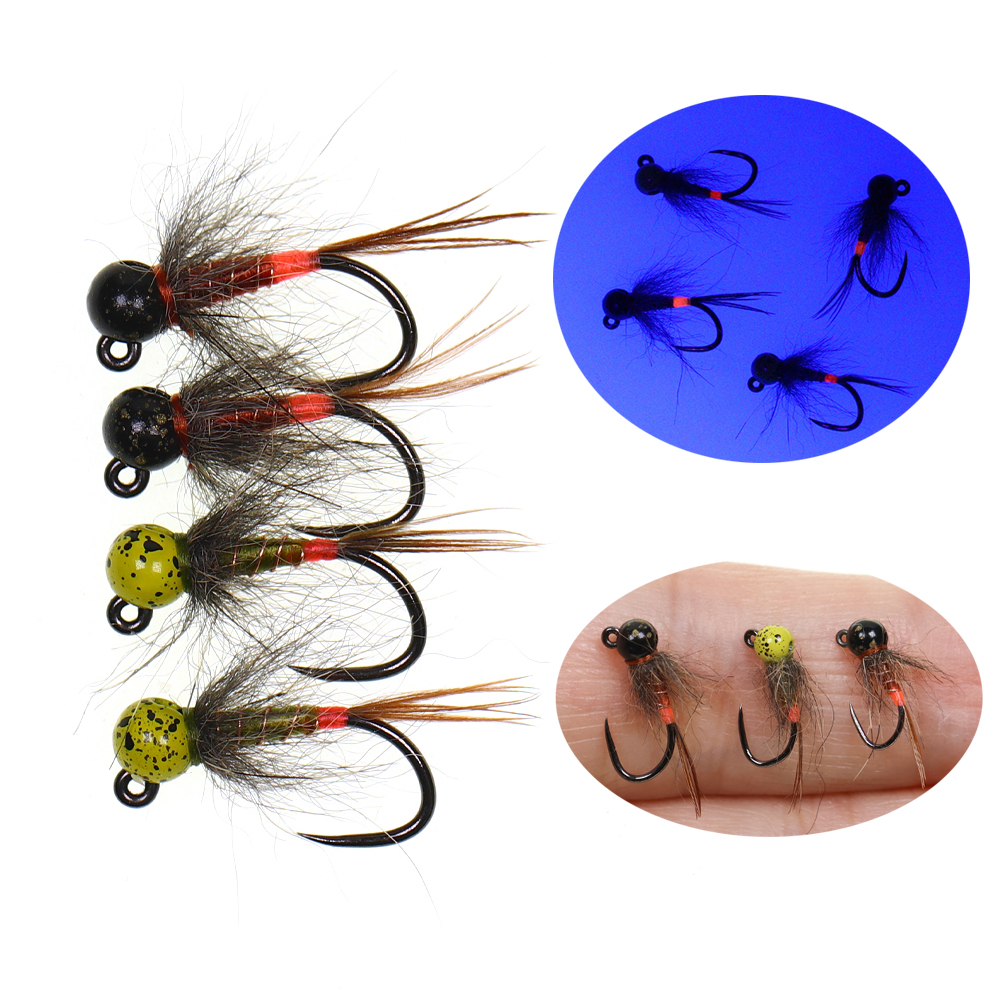 6PCS Jig Tungsten Bead Head Ny - Fishing Hook Barbless recensie en prijs