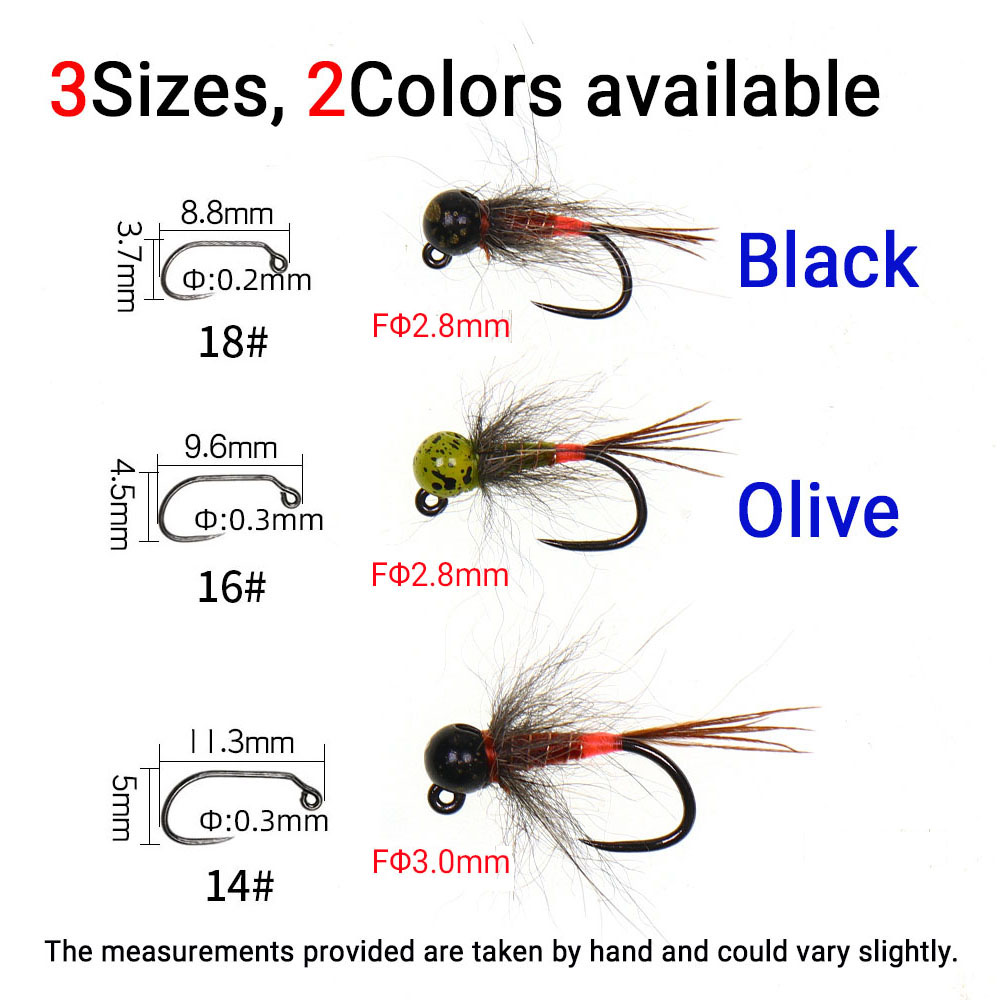 6PCS Jig Tungsten Bead Head Ny - Fishing Hook Barbless recensie en prijs