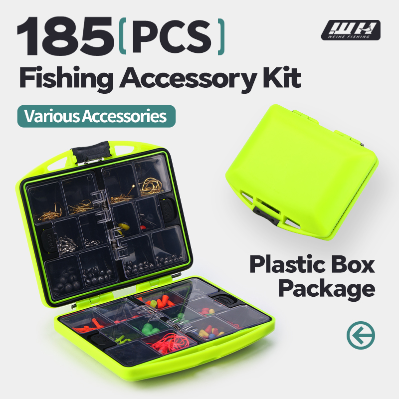 WEIHE 185pcs fishing accessori - Fishing Hook Box recensie en prijs