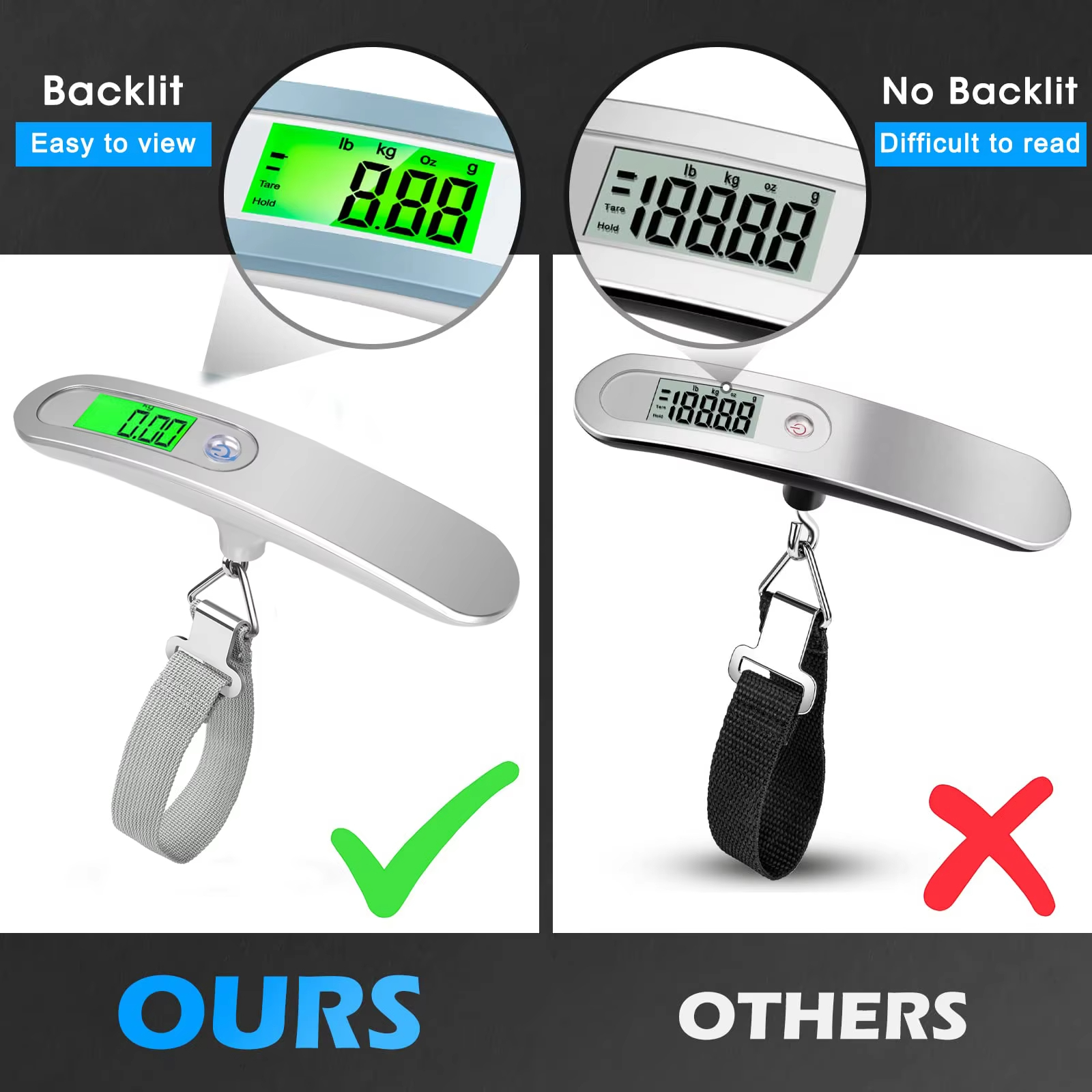 Portable Scale Digital LCD Dis - Fishing Hook Stainless Steel recensie en prijs