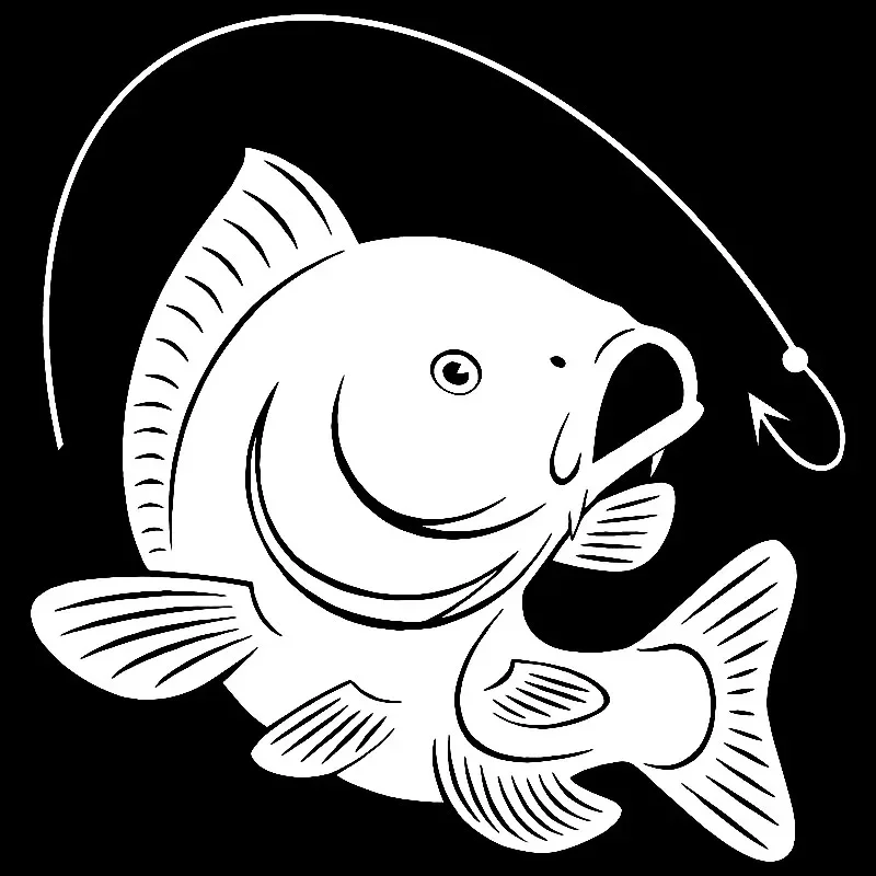 Carp Fishing Hook Decal Decora - Fishing Hook recensie en prijs
