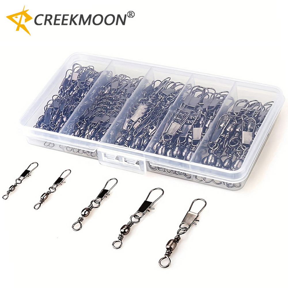 100Pcs/Lot 4#6#8#10#12# Swivel - Fishing Hook Stainless Steel recensie en prijs