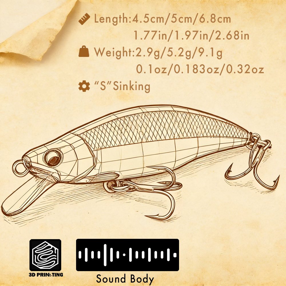B&U Trout Pattern Hard Bait Si - Fishing Hook Treble recensie en prijs