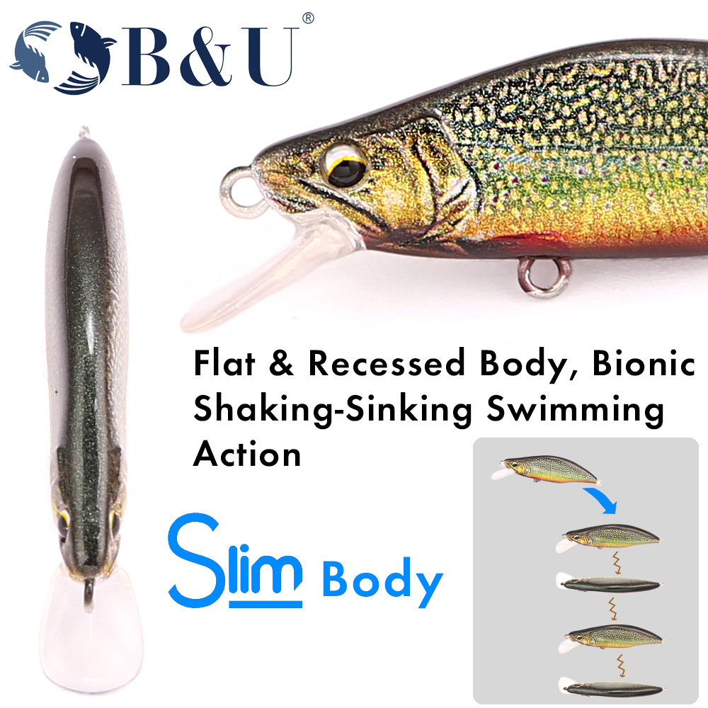 B&U Trout Pattern Hard Bait Si - Fishing Hook Treble recensie en prijs