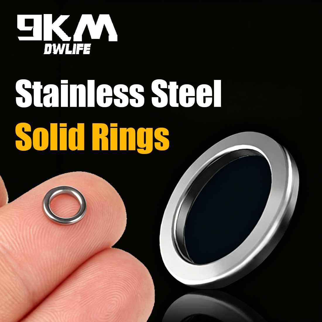 9KM Solid Ring Fishing 50pcs S - Fishing Hook Jig recensie en prijs