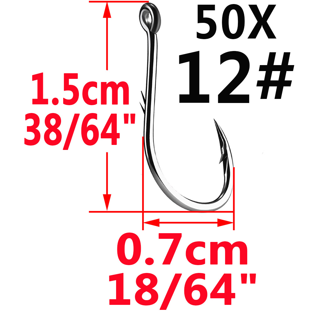 50pcs Iseama Circle Carp Eyed  - Fishing Hook Circle recensie en prijs