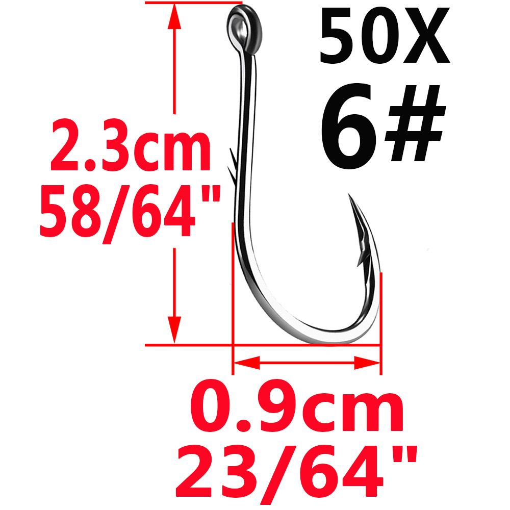 50pcs Iseama Circle Carp Eyed  - Fishing Hook Circle recensie en prijs