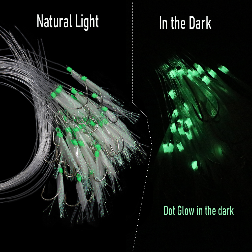 WIFREO 50pc Luminous Simulated - Fishing Hook Circle recensie en prijs