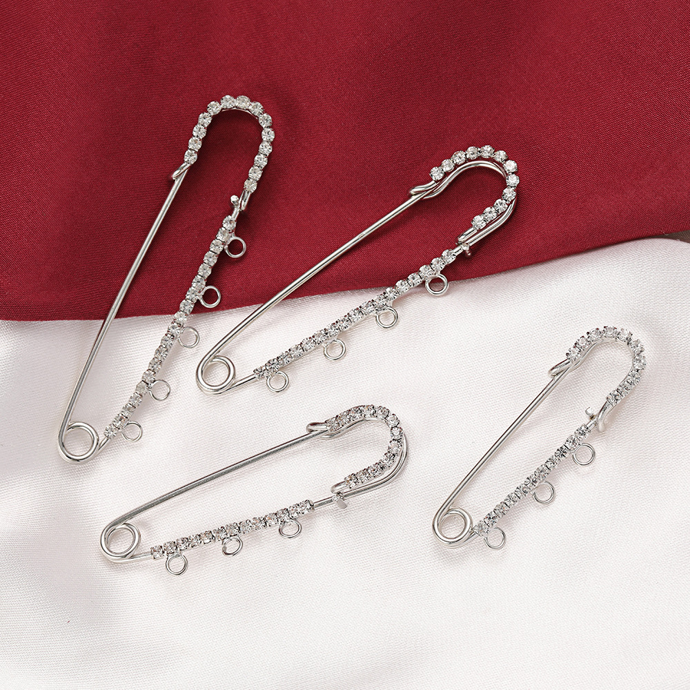 5pcs Rhinestone Charms Safety  - Fishing Hook Size recensie en prijs