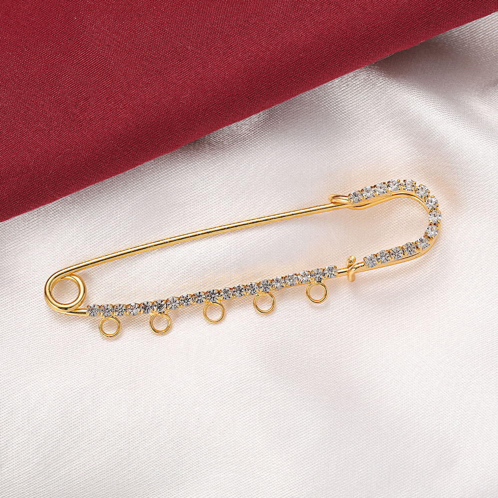 5pcs Rhinestone Charms Safety  - Fishing Hook Size recensie en prijs