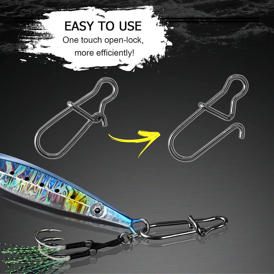 50Pcs Crankbait Snaps Stainles - Fishing Hook Stainless Steel recensie en prijs