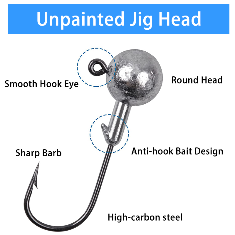 100PCS Fishing Hooks Lead Jig  - Fishing Hook Offset recensie en prijs