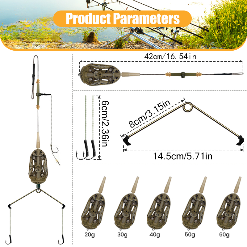3 Hook Pre-tied Carp Hair Rigs - Fishing Hook Assortment recensie en prijs