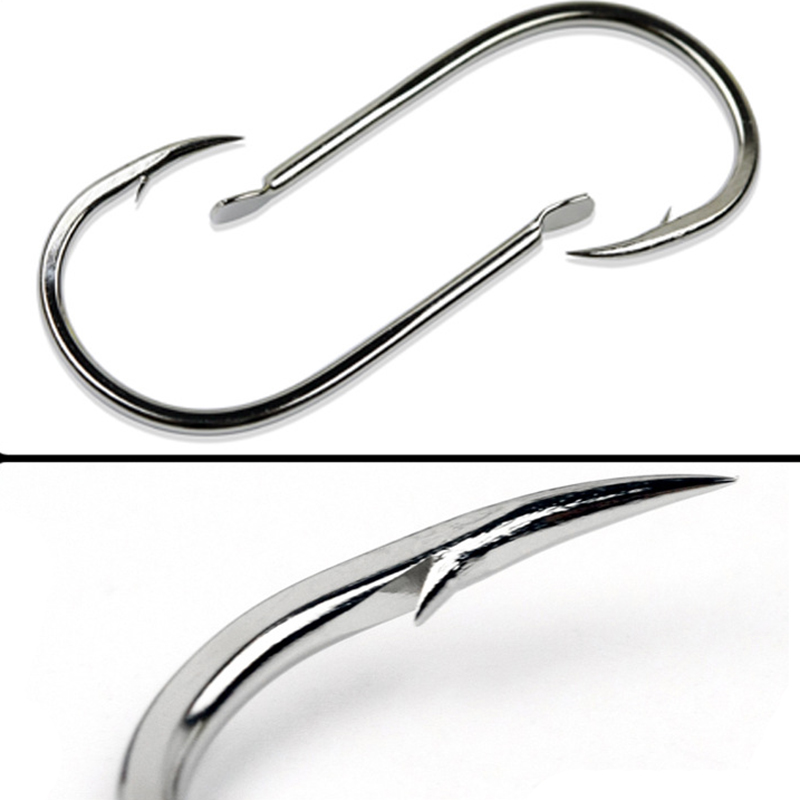100pcs/Lot 7 Size Barbed Fishi - Fishing Hook Circle recensie en prijs