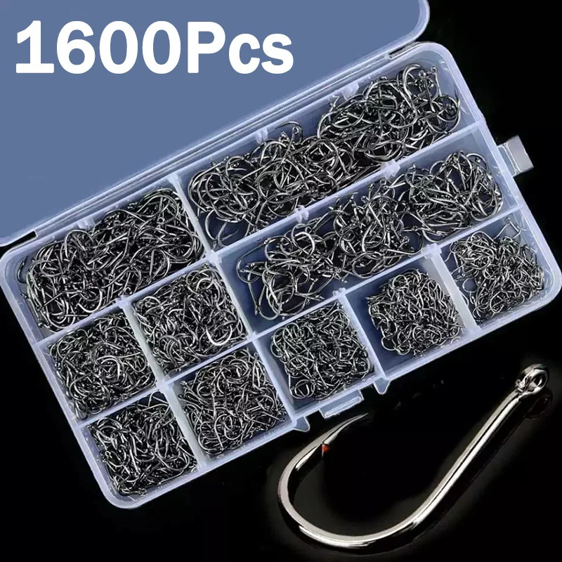 50-1600Pcs/BoxFishing Hooks Ca - Fishing Hook Circle recensie en prijs