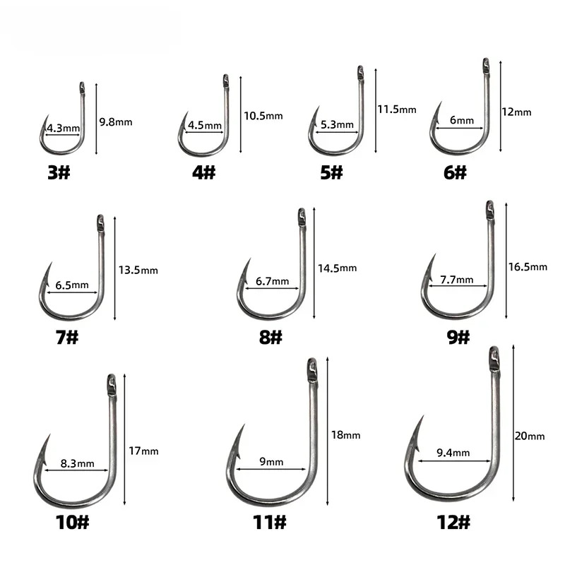 50-1600Pcs/BoxFishing Hooks Ca - Fishing Hook Circle recensie en prijs