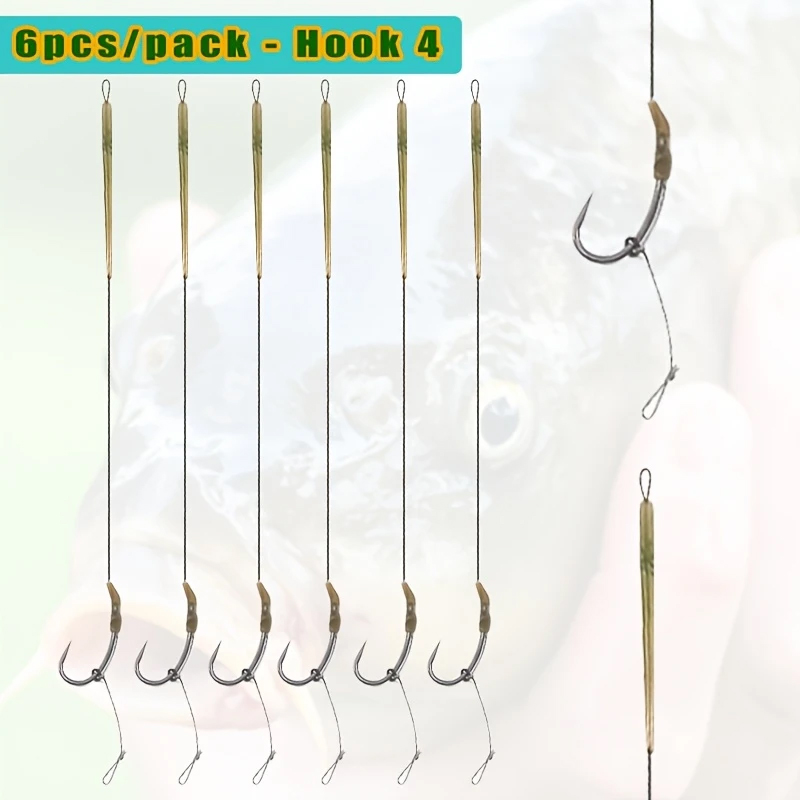 6pcs Ready Made Blow Back Hair - Fishing Hook Size recensie en prijs