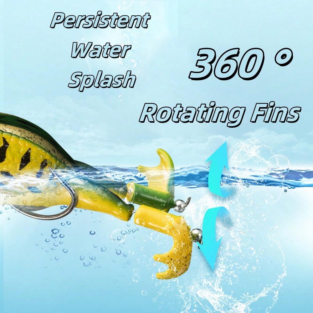 5pcs Water Soft Frog Bass Fish - Fishing Hook Weedless recensie en prijs