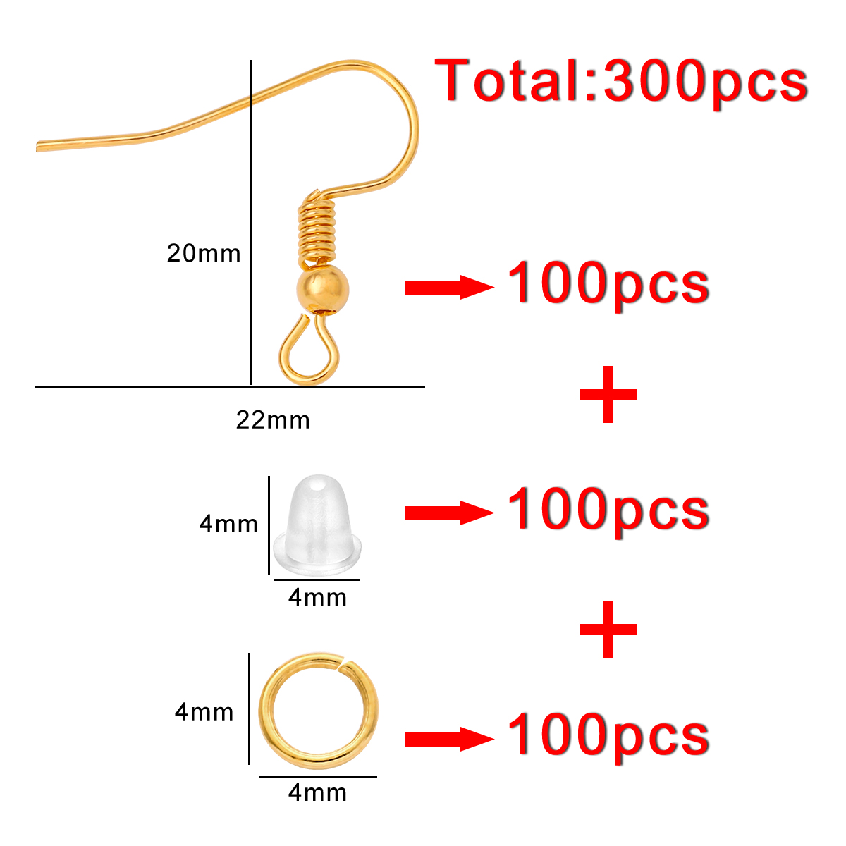 100-300pcs/Lot Hypoallergenic  - Fishing Hook Assortment recensie en prijs