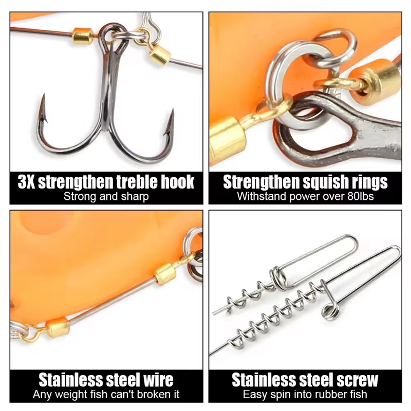 Fishing Hook Rigs Steel Leader - Fishing Hook Treble recensie en prijs