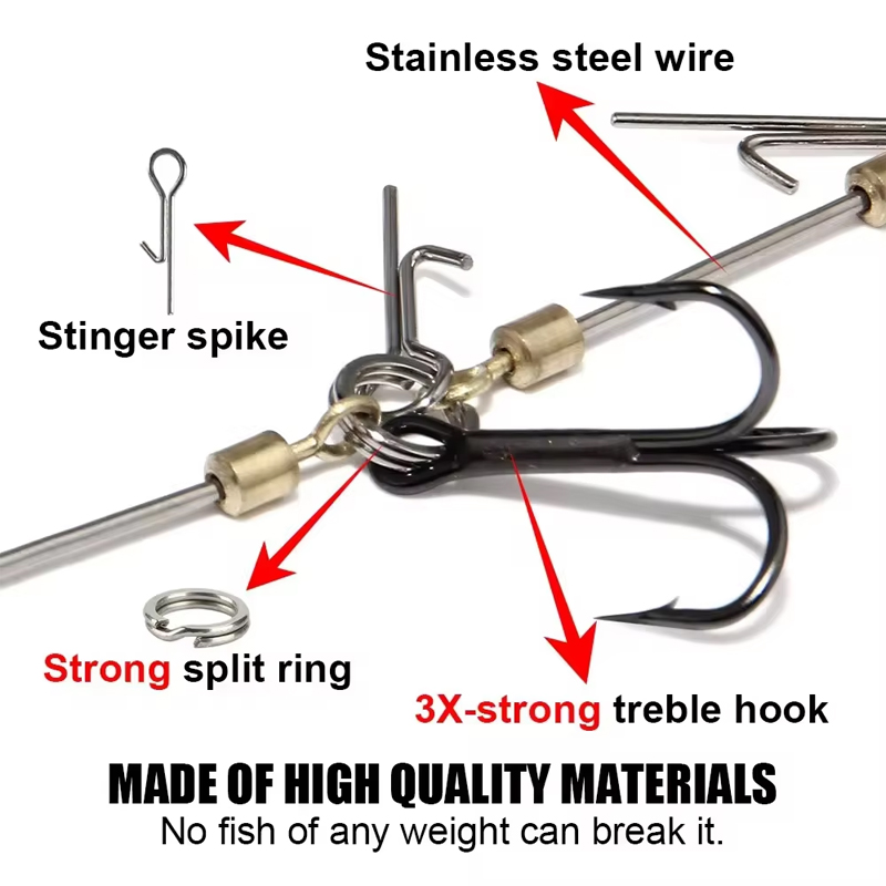 Fishing Hook Rigs Steel Leader - Fishing Hook Treble recensie en prijs