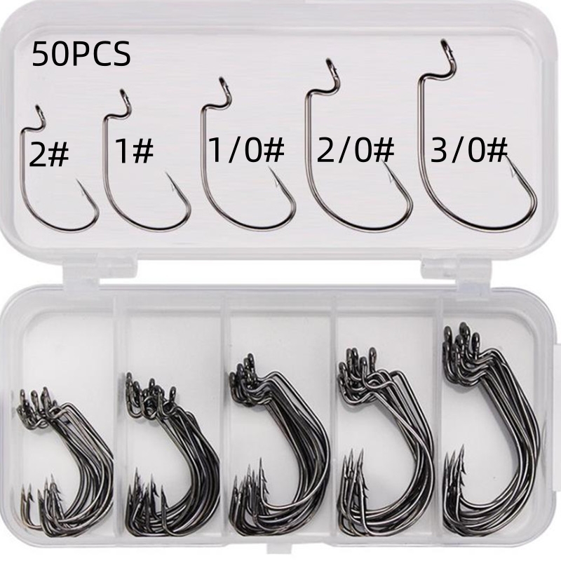 50Pcs/Box High Carbon Steel Fi - Fishing Hook Box recensie en prijs