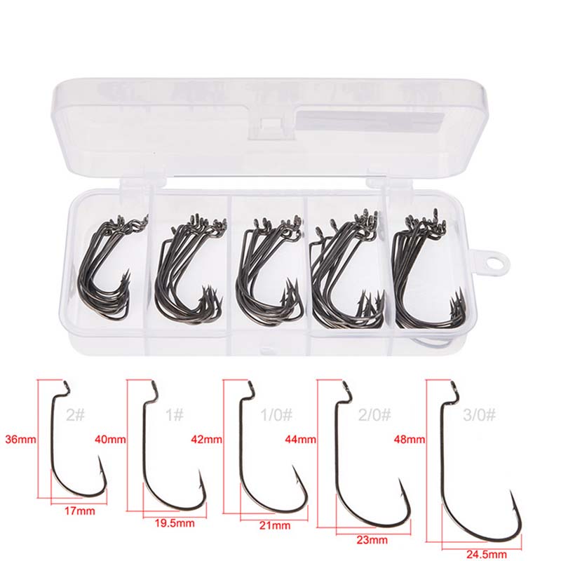 50Pcs/Box High Carbon Steel Fi - Fishing Hook Box recensie en prijs
