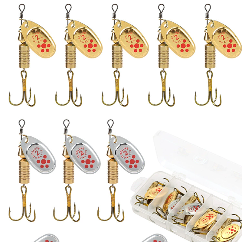 1PCS Metal Plating Spinner Bai - Fishing Hook Treble recensie en prijs