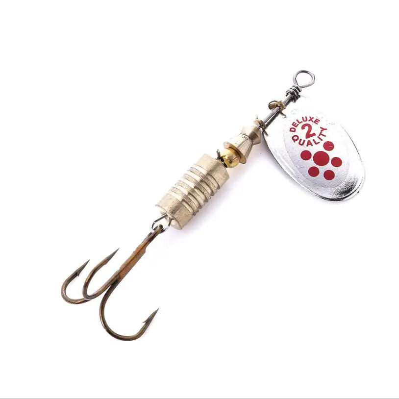1PCS Metal Plating Spinner Bai - Fishing Hook Treble recensie en prijs
