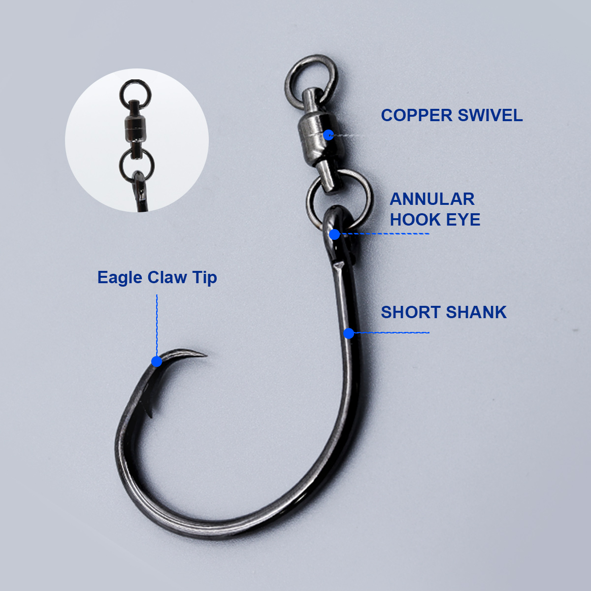 ZYZHE 3pcs/Bag Circle Hooks Wi - Fishing Hook Offset recensie en prijs