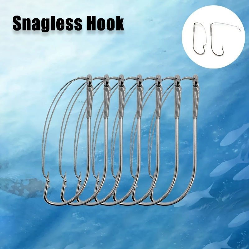 20/40Pcs Weedless Offset Worm  - Fishing Hook Weedless recensie en prijs