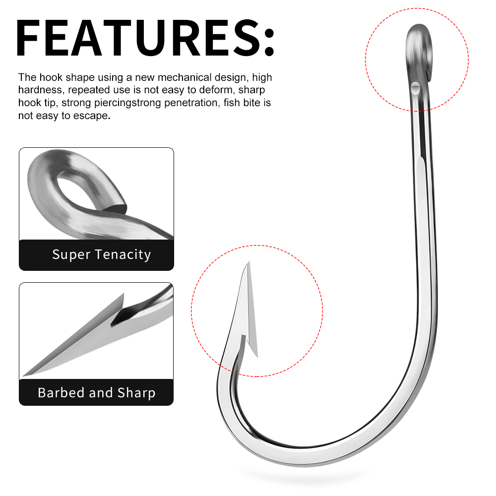 PROBEROS 5pcs Stainless Steel  - Fishing Hook Circle recensie en prijs