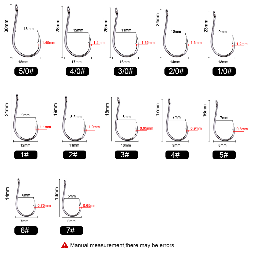 FTK 50-100Pcs/Box Fishing Hook - Fishing Hook Circle recensie en prijs