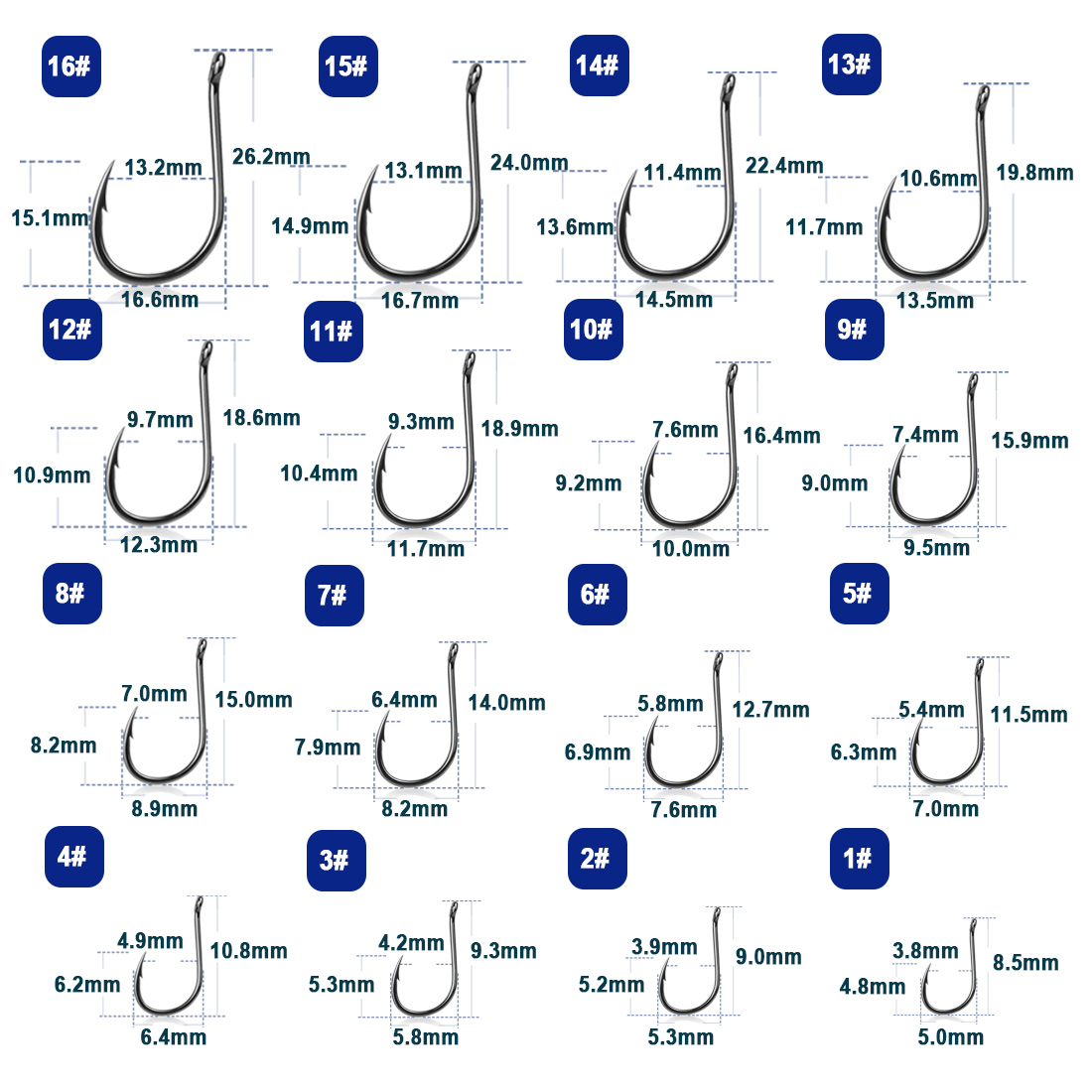 9KM Iseama Fishing Hooks 50~20 - Fishing Hook Circle recensie en prijs